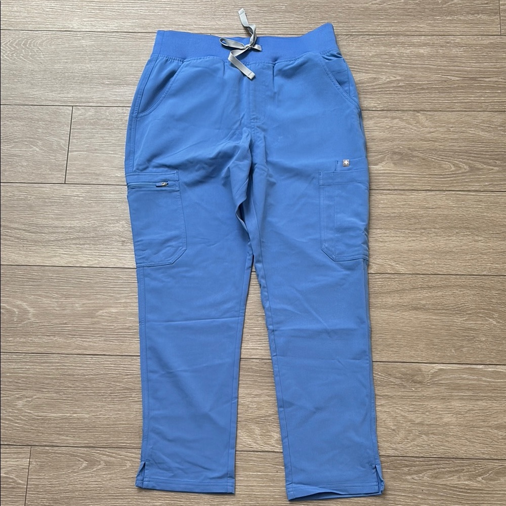 High Waisted Yola Figs Women’s Scrub Pants Ceil Blue NWT